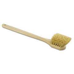 Tampico Bristle Utility Brush, Plastic, 20", Tan Handle