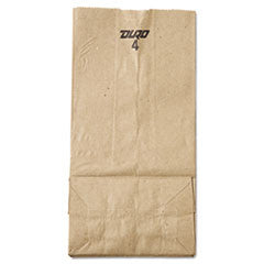4# Paper Bag, 30-Pound Basis Weight, Brown Kraft, 5 x 3.33 x 9-3/4, 500-Bundle