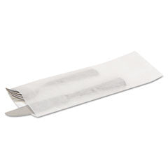 ToGo! Silverware Bags, 10d x 2 3/4w, White