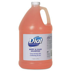 Body and Hair Shampoo, 1-gal Bottle, Gender-Neutral Peach Scent
