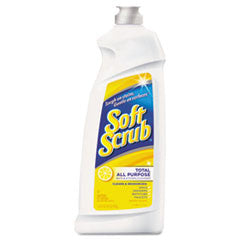 Soft Scrub Total All Purpose Bath and Kitchen Cleanser, Lemon, 24 oz