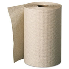 Unperforated Paper Towel Rolls, 7-7/8 x 350', Brown