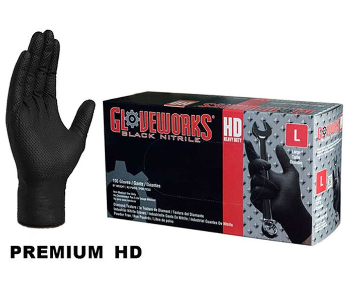 Disposable HD Black Nitrile Glove